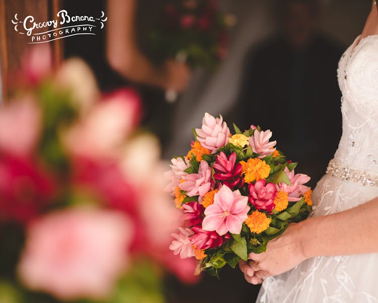 Colourful Bridal Bouquet #erakorbeachweddings #weddingceremonyonthebeachsouthpacific #Vanuatutropicalbeachweddings