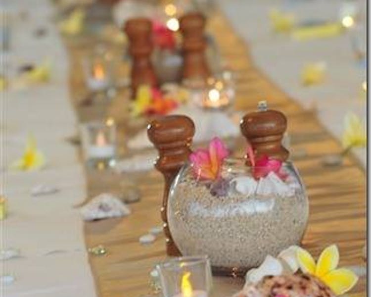 Reception table decor#erakorbeachweddings #weddingreceptionthebeachsouthpacific #Vanuatutropicalbeachweddings
