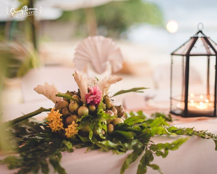 Reception decor #erakorbeachweddings #weddingreceptionthebeachsouthpacific #Vanuatutropicalbeachweddings