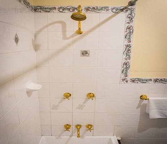 Cottage on the Mall main shower over a bath