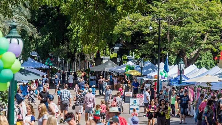 Markets in the gardens