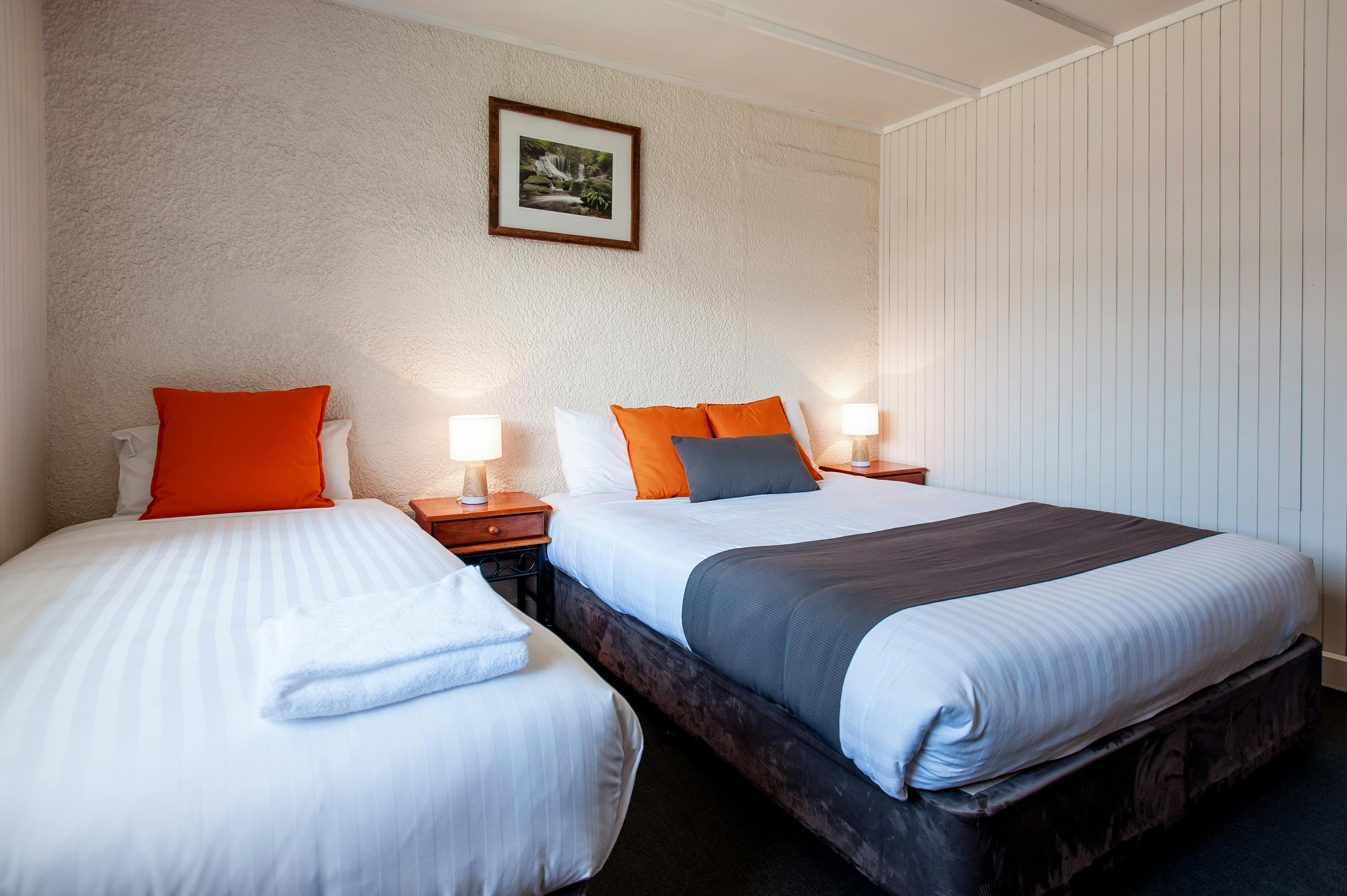 Queen and Single accommodation room