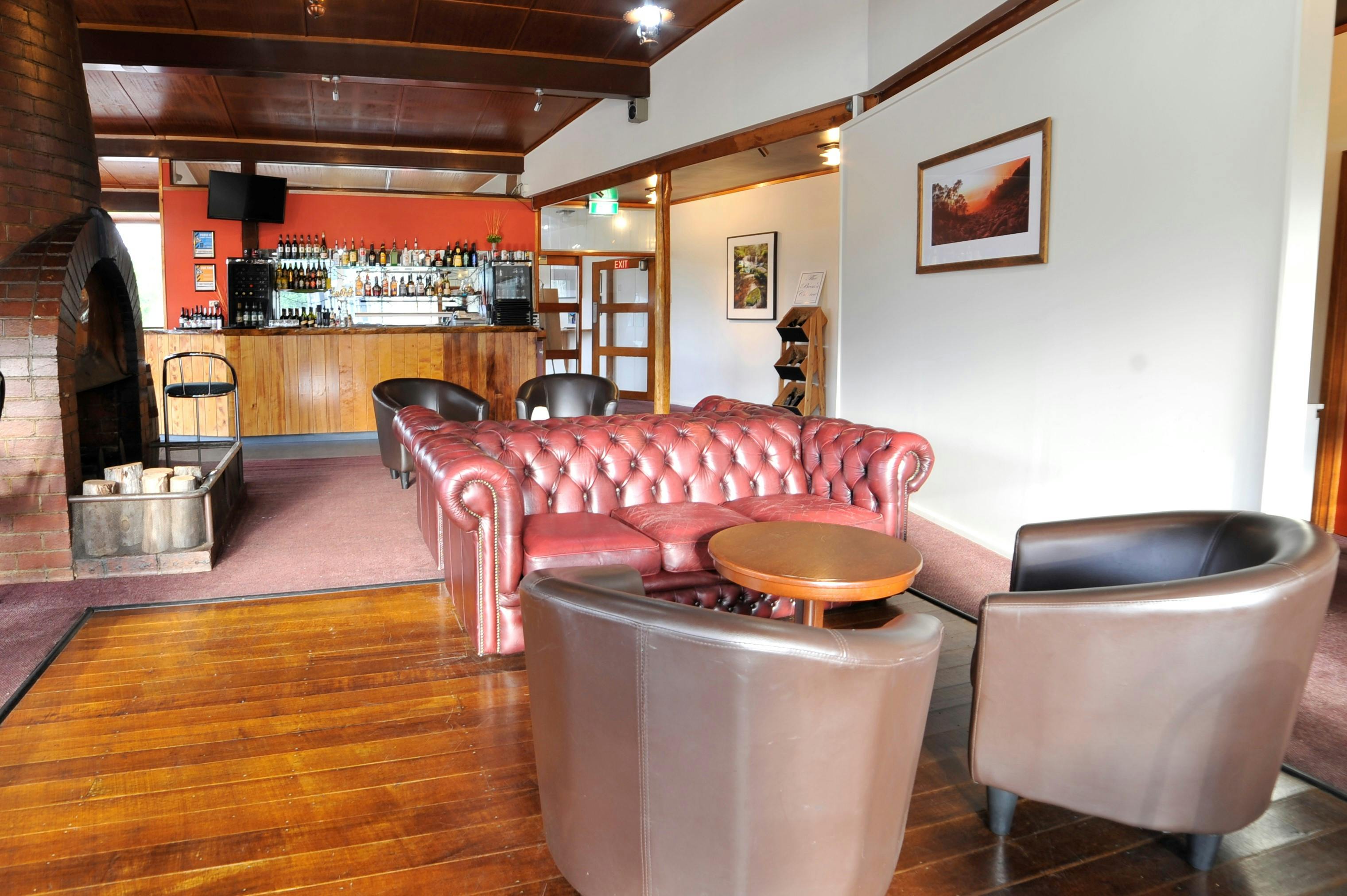 Lounge area in restaurant