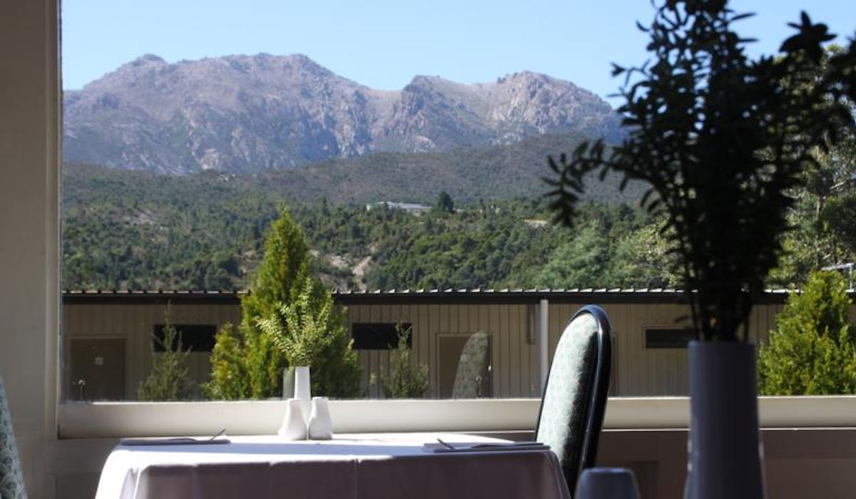 View of Mount Owen from the Restaurant