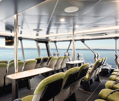 Main Deck Seating on-board Spirit of the Wild, Gordon River Cruises