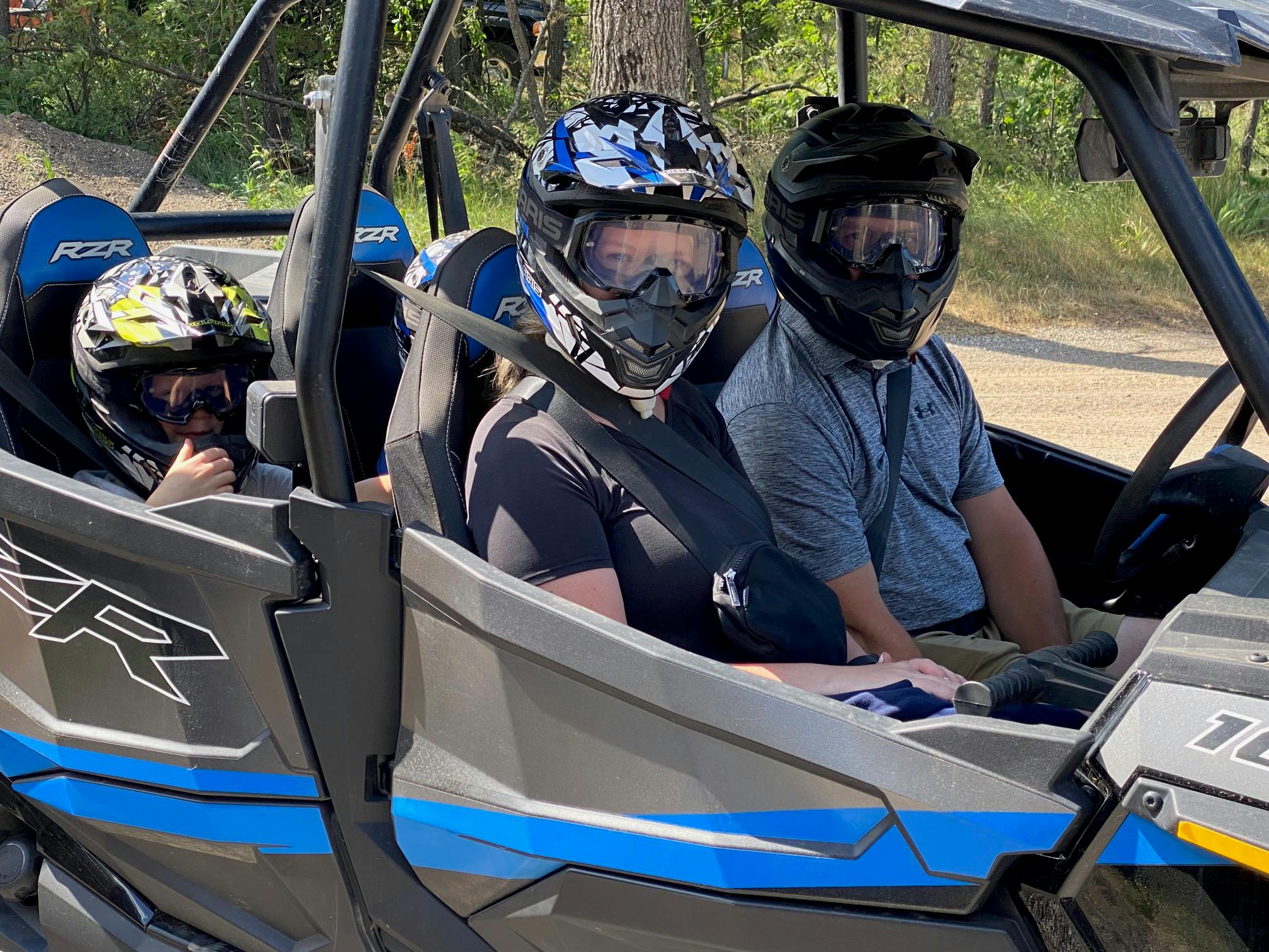 Our guest enjoying a all-terrain vehicle rental from Best Bear Lodge & Campground