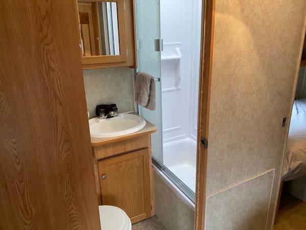 Amarillo Sunrise Destination RV Rental at Best Bear Lodge & Campground