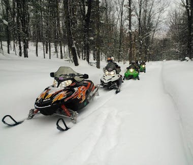 At Best Bear Lodge & Campground you'll have snowmobile trail access