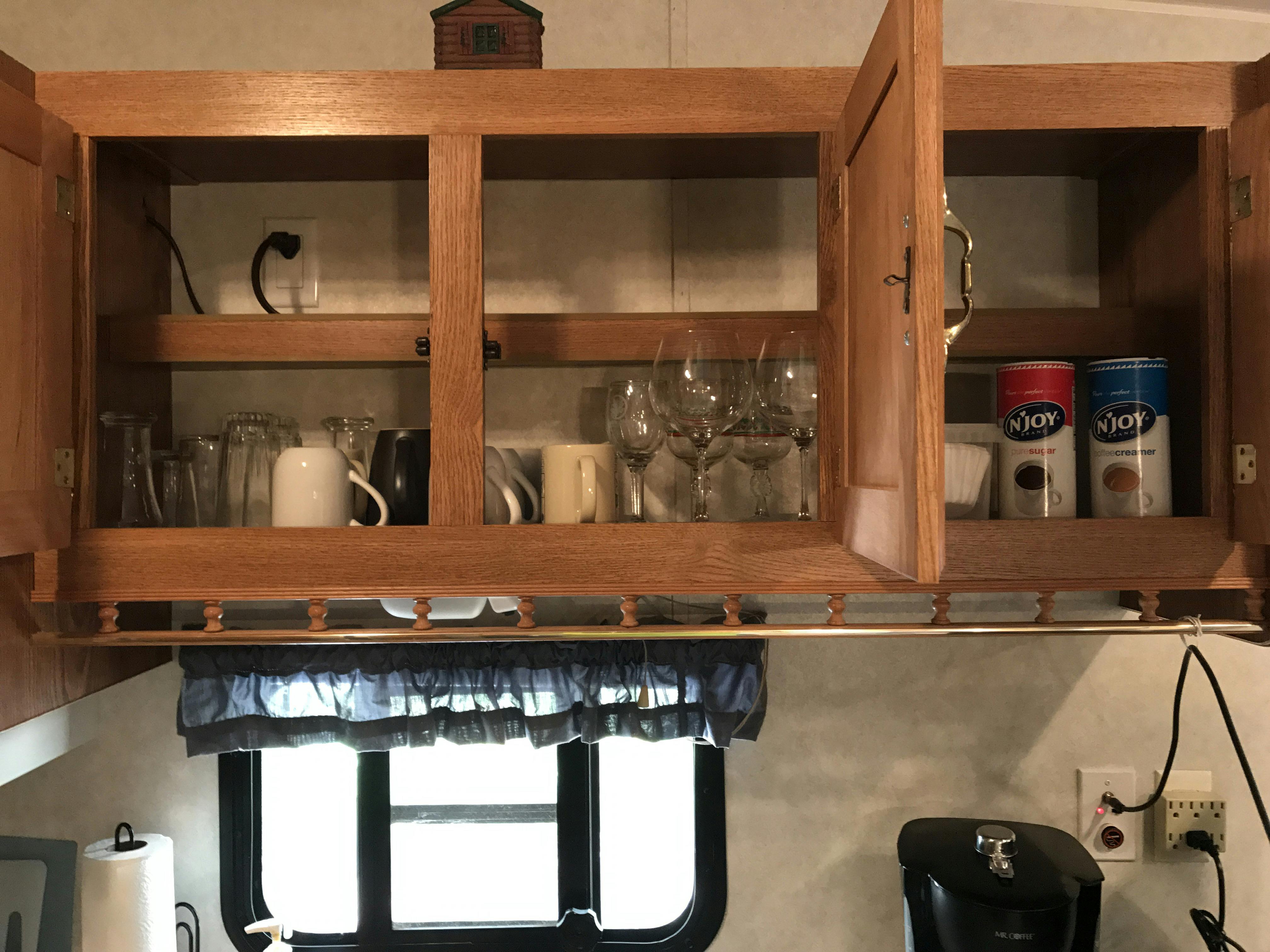 Explore More Destination RV Cabin, Fully Equipped Kitchen at Best Bear Lodge & Campground