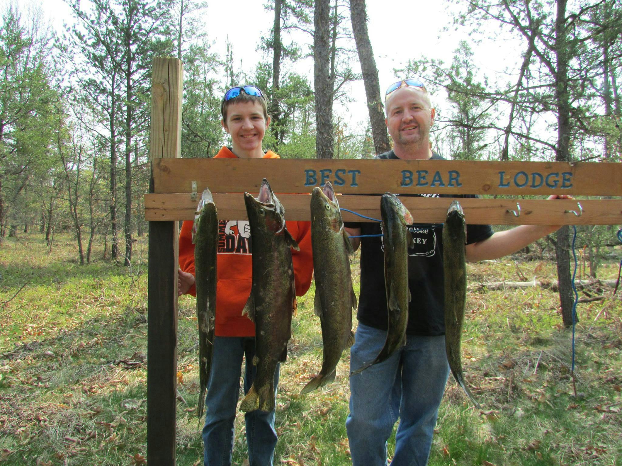 best fishing in Michigan is found here at Best Bear Lodge & Campground