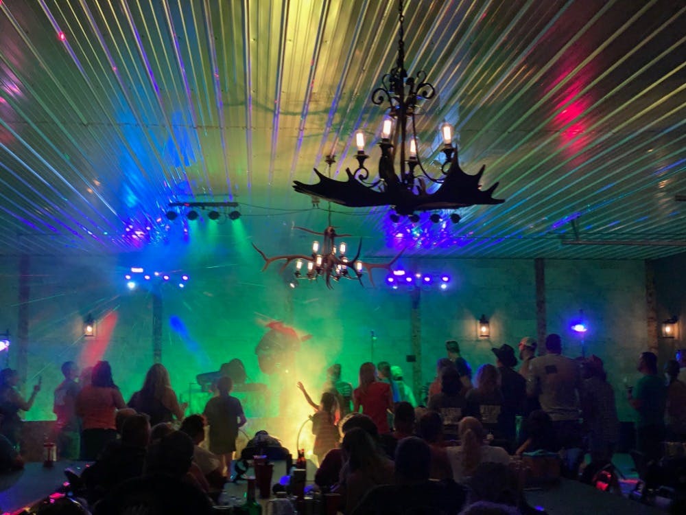 Rhinestone Event Center with Waylon Hanel on stage