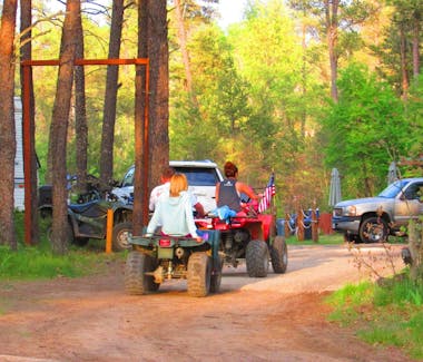 Direct ATV trail access at Best Bear Lodge & Campground