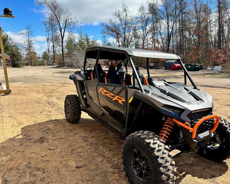Polaris RZR Rental at Best Bear Lodge & Campground Irons, Michigan
