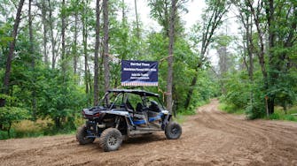 RZR rental from Best Bear Lodge & Campground on the Little Manistee trail