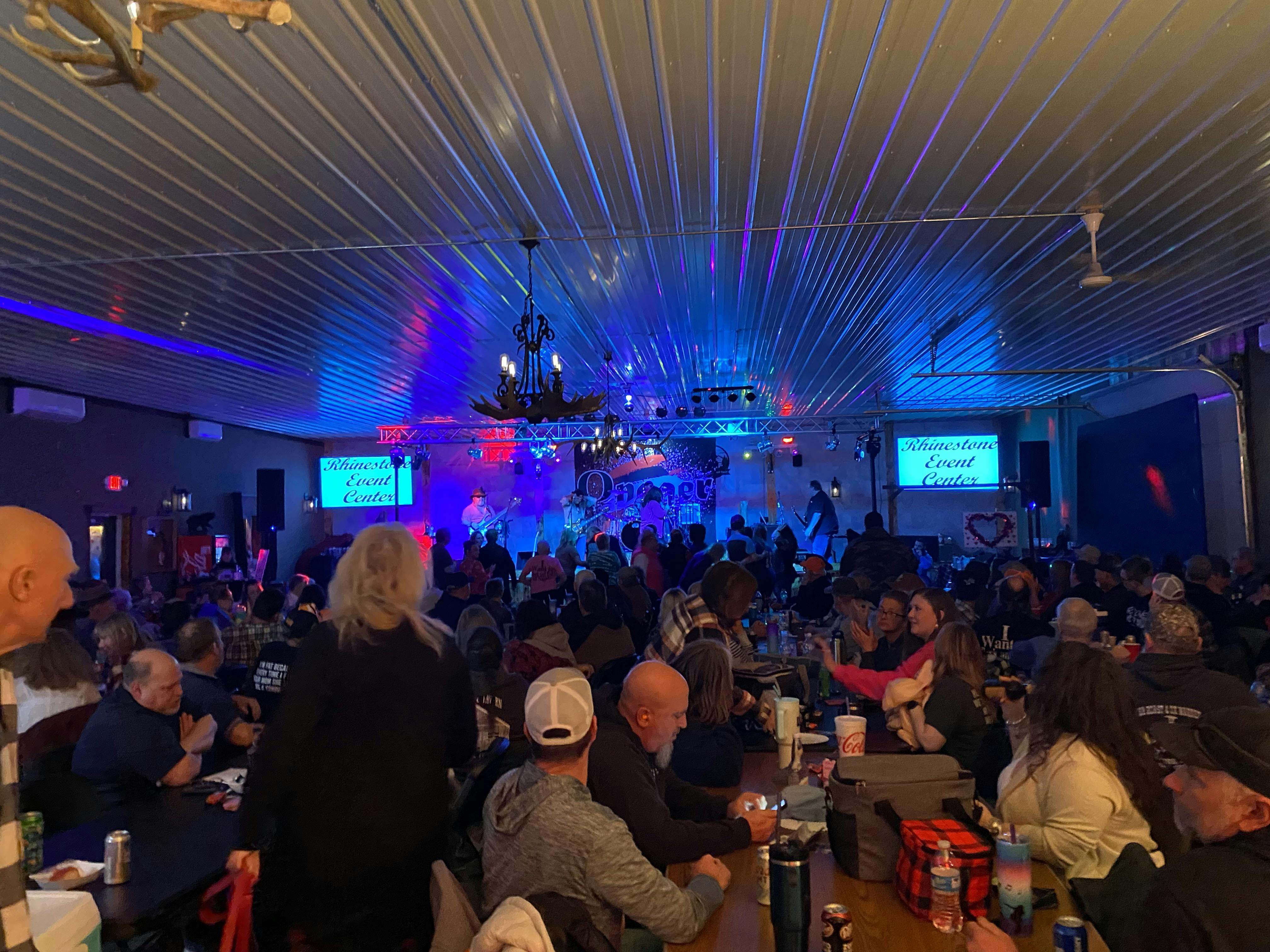 Onager performing live in the Rhinestone Event Center at Best Bear Lodge & Campground