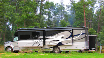 Customers enjoying the RV Park at Best Bear Resort in Irons Michigan