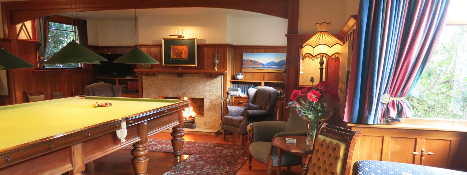 Relax in the billiard room