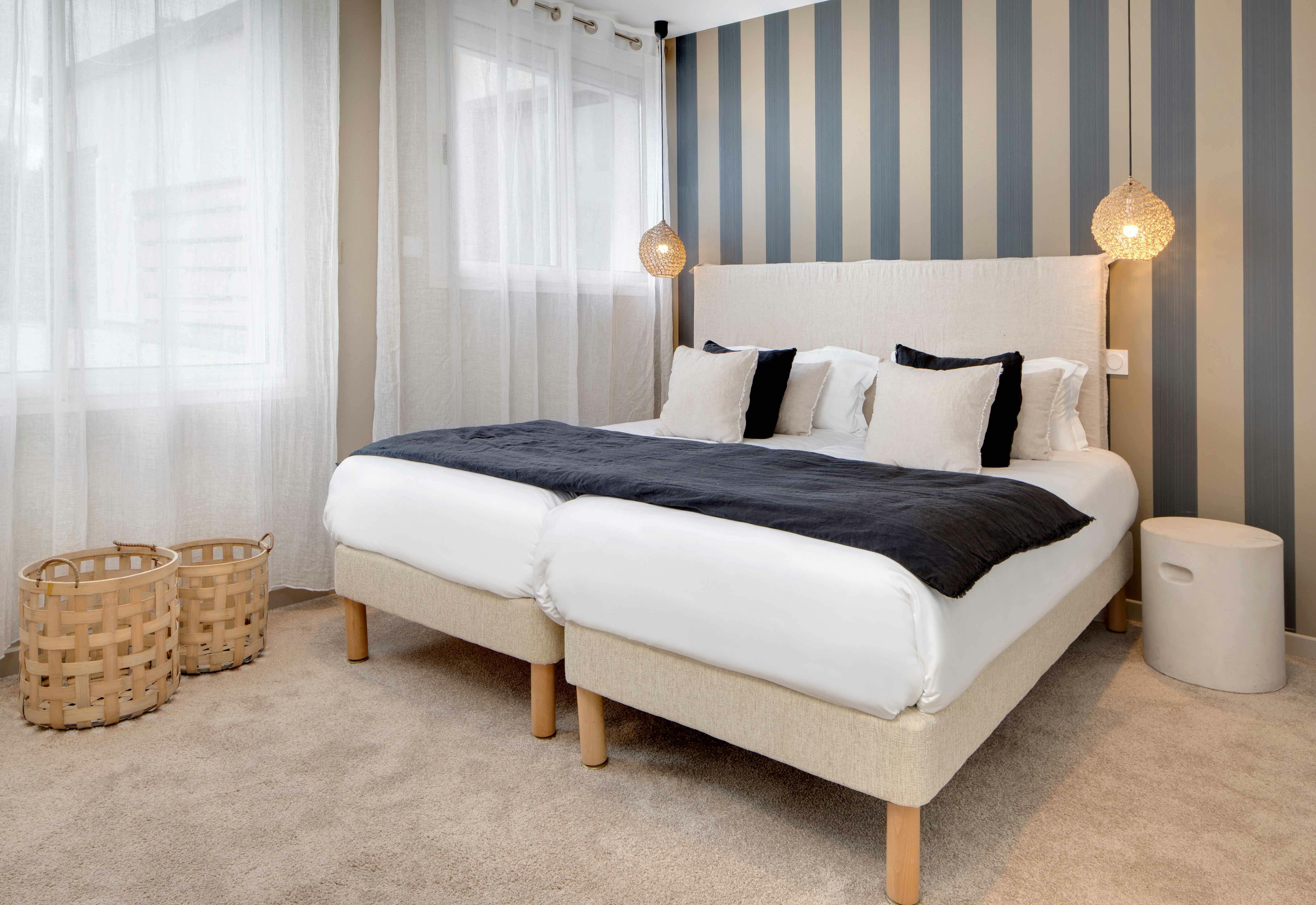 Chambre n°2 de la Suite de l'hôtel les mouettes situé entre Argelès et Collioure