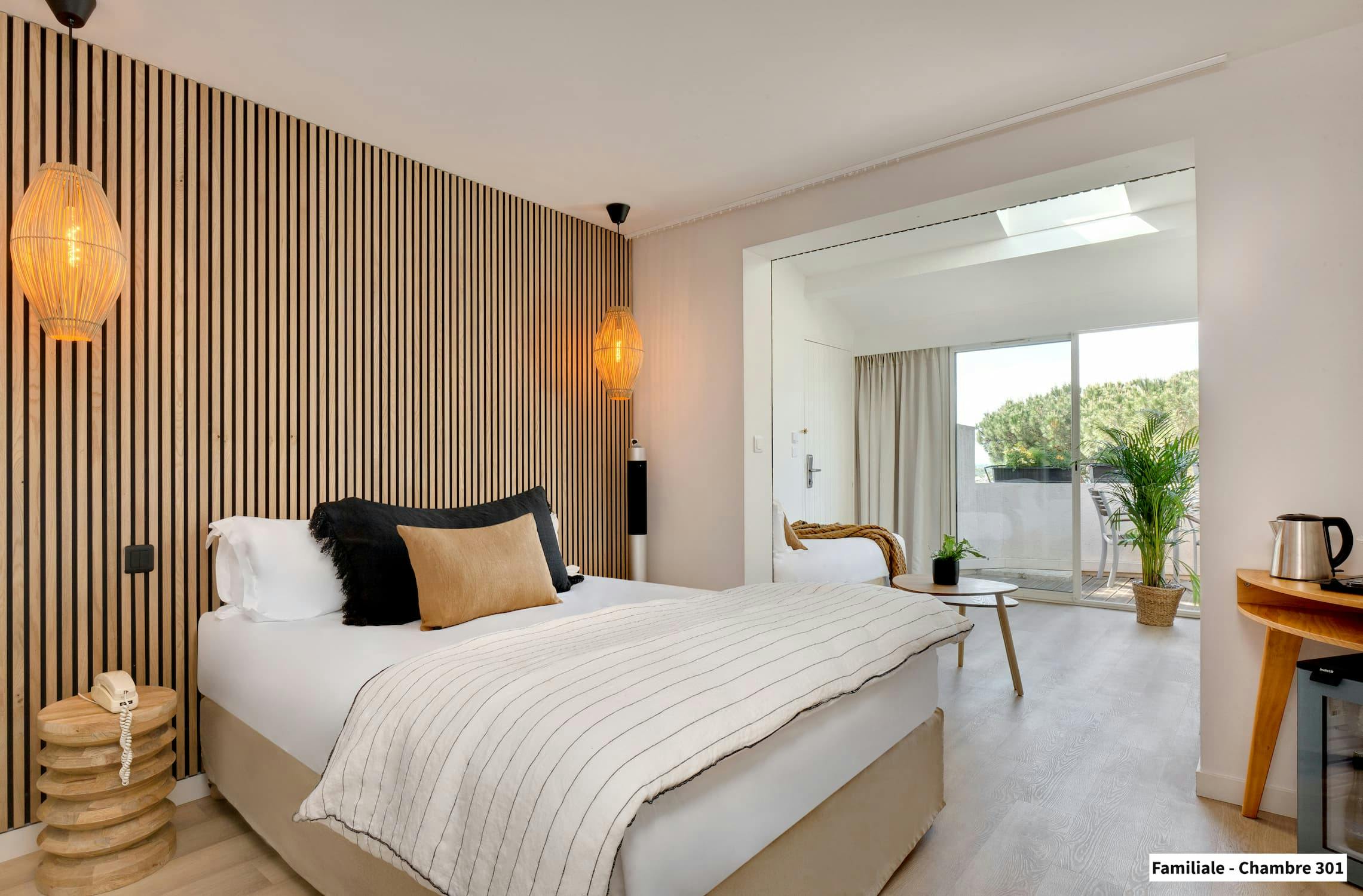 Chambre Familiale 301 de l'Hôtel Spa Les Mouettes à Argelès-sur-Mer