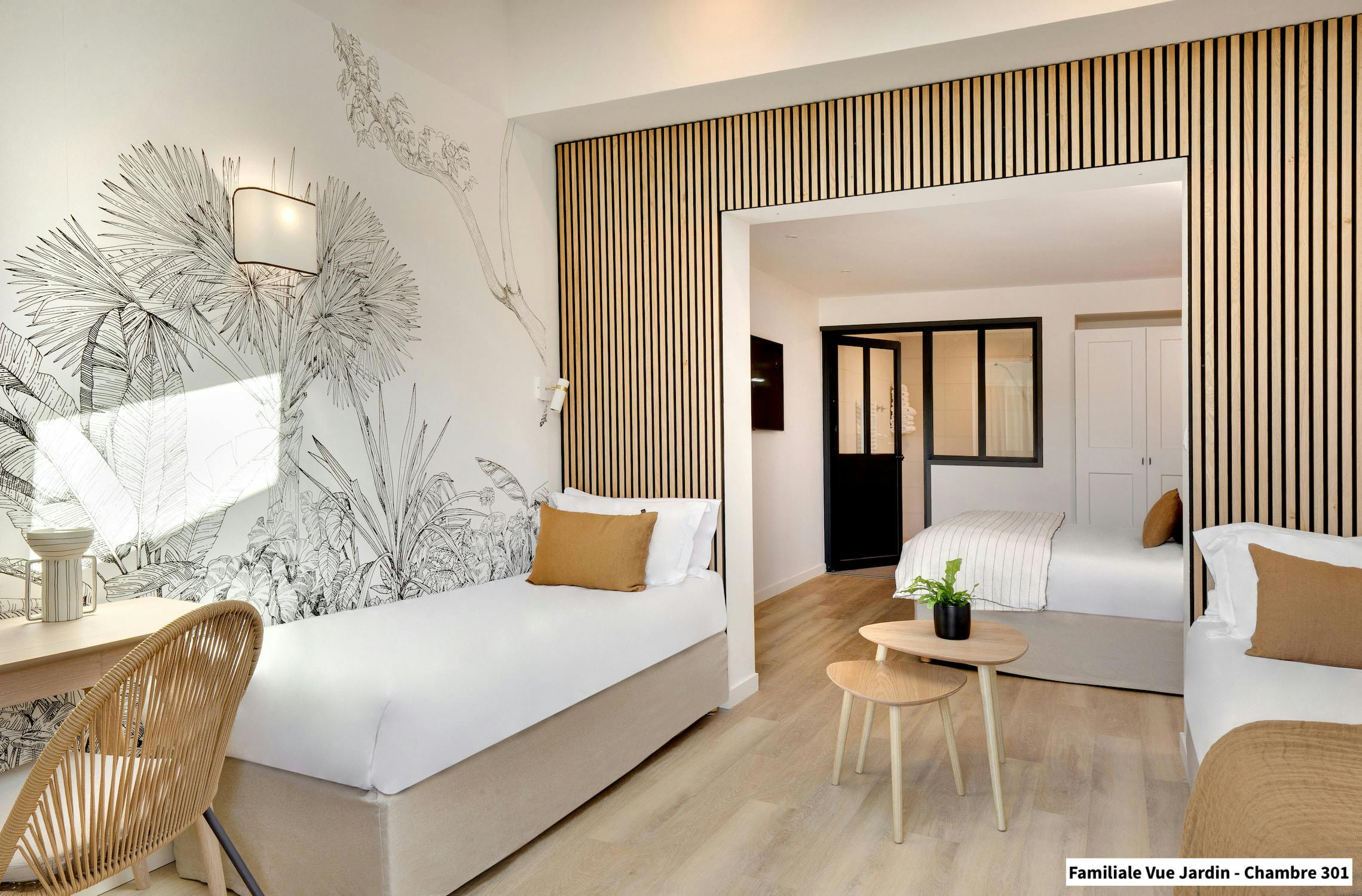 Chambre Familiale n°301 de l'hôtel Les Mouettes à Argelès sur Mer