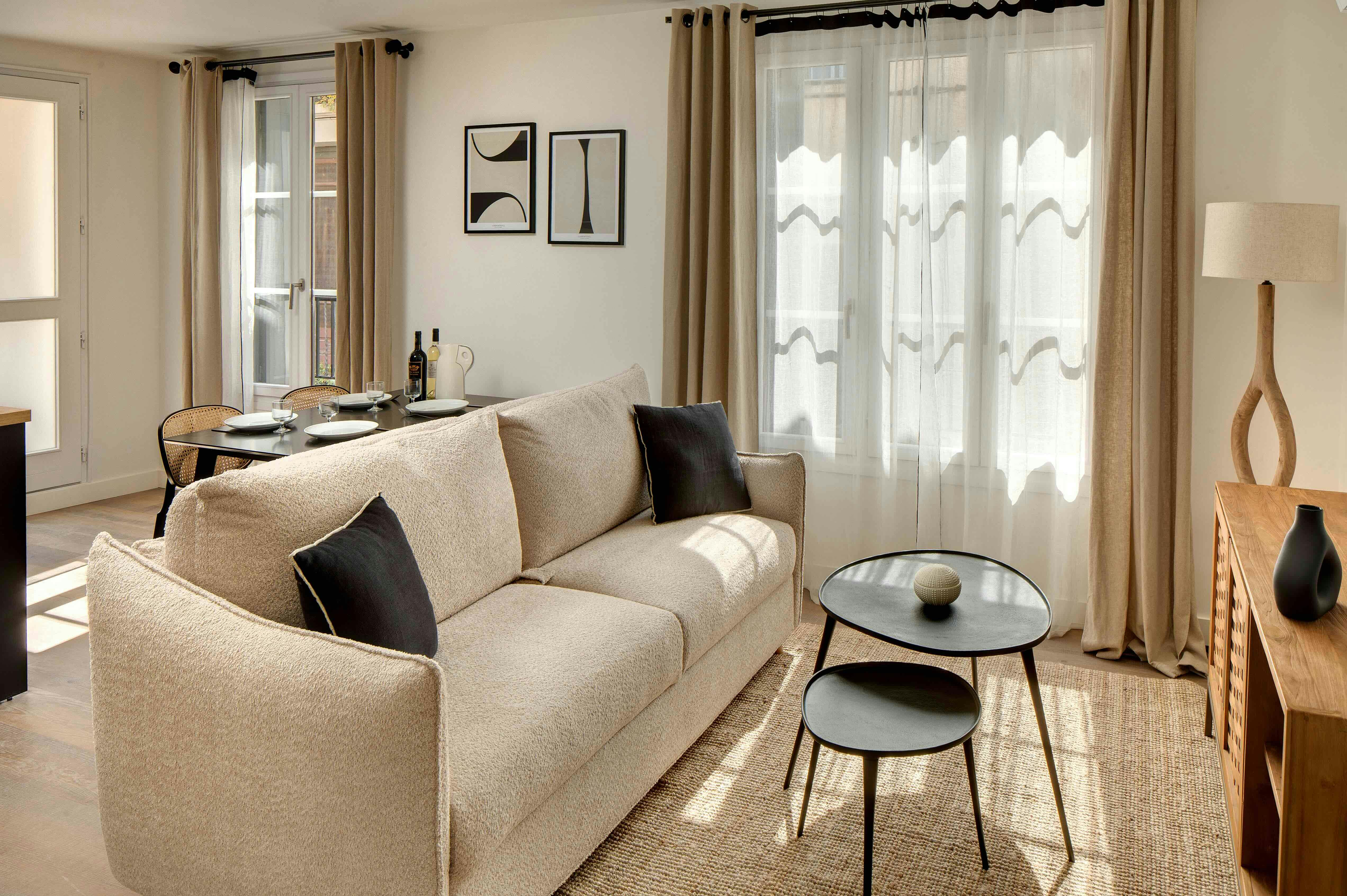Séjour de l'appartement Saint-Elme à Collioure