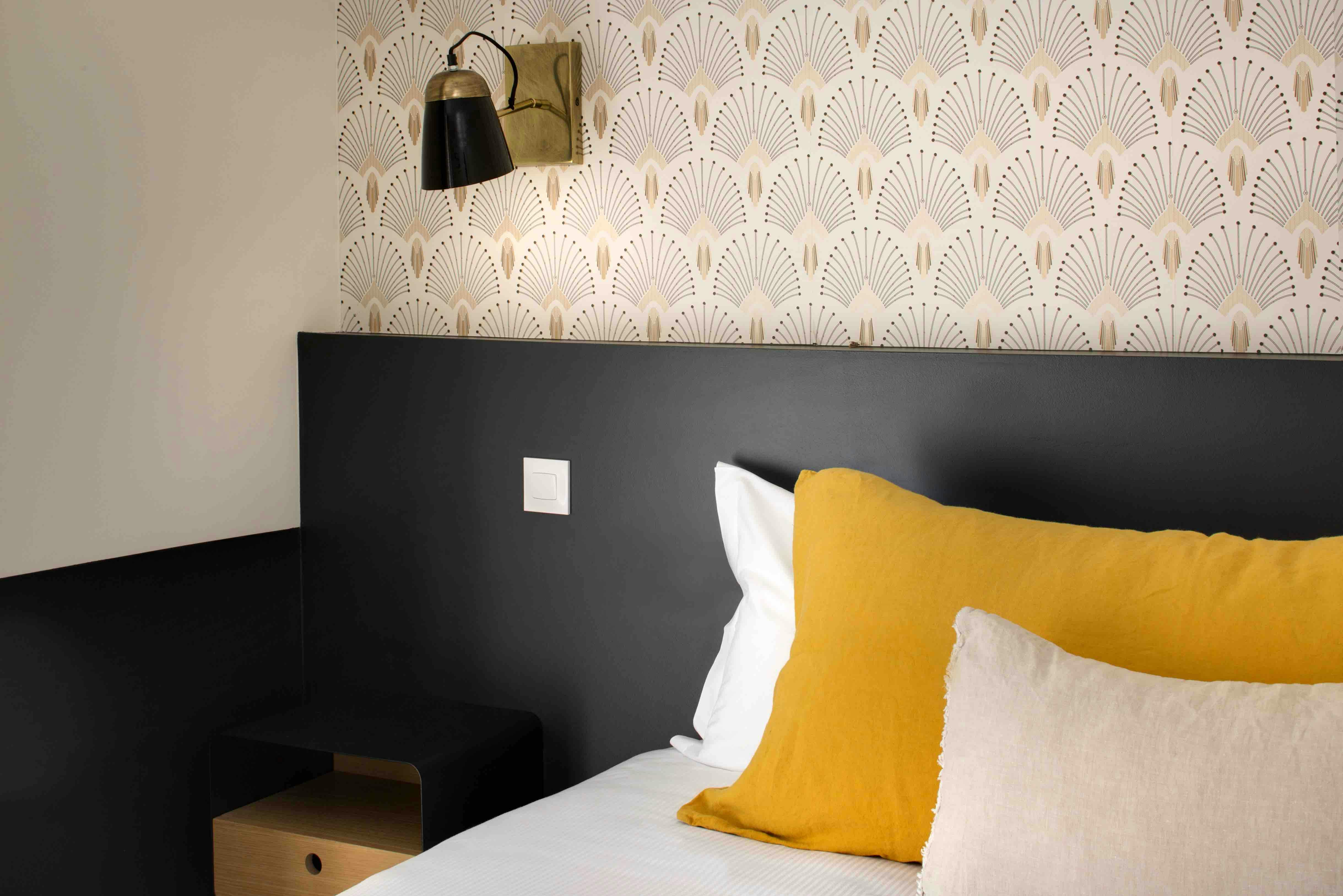 Détail de la double vue jardin de l'hôtel les mouettes