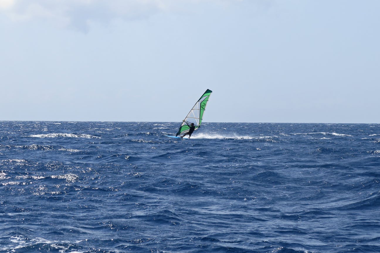 Bangsring Breeze windsurfing at Tabuhan Island