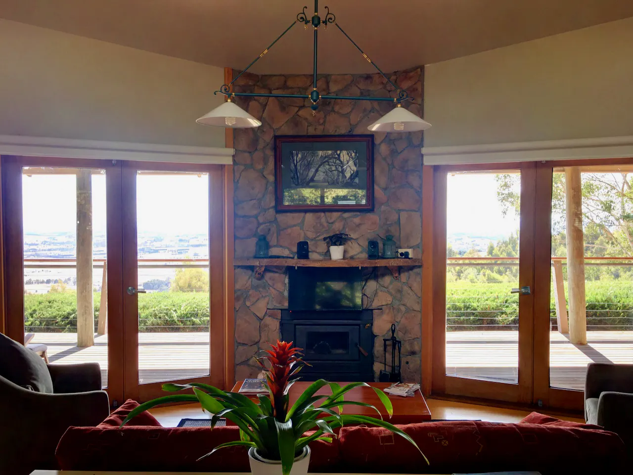 Views from every area and a cosy wood fire in Taronga at Anderley