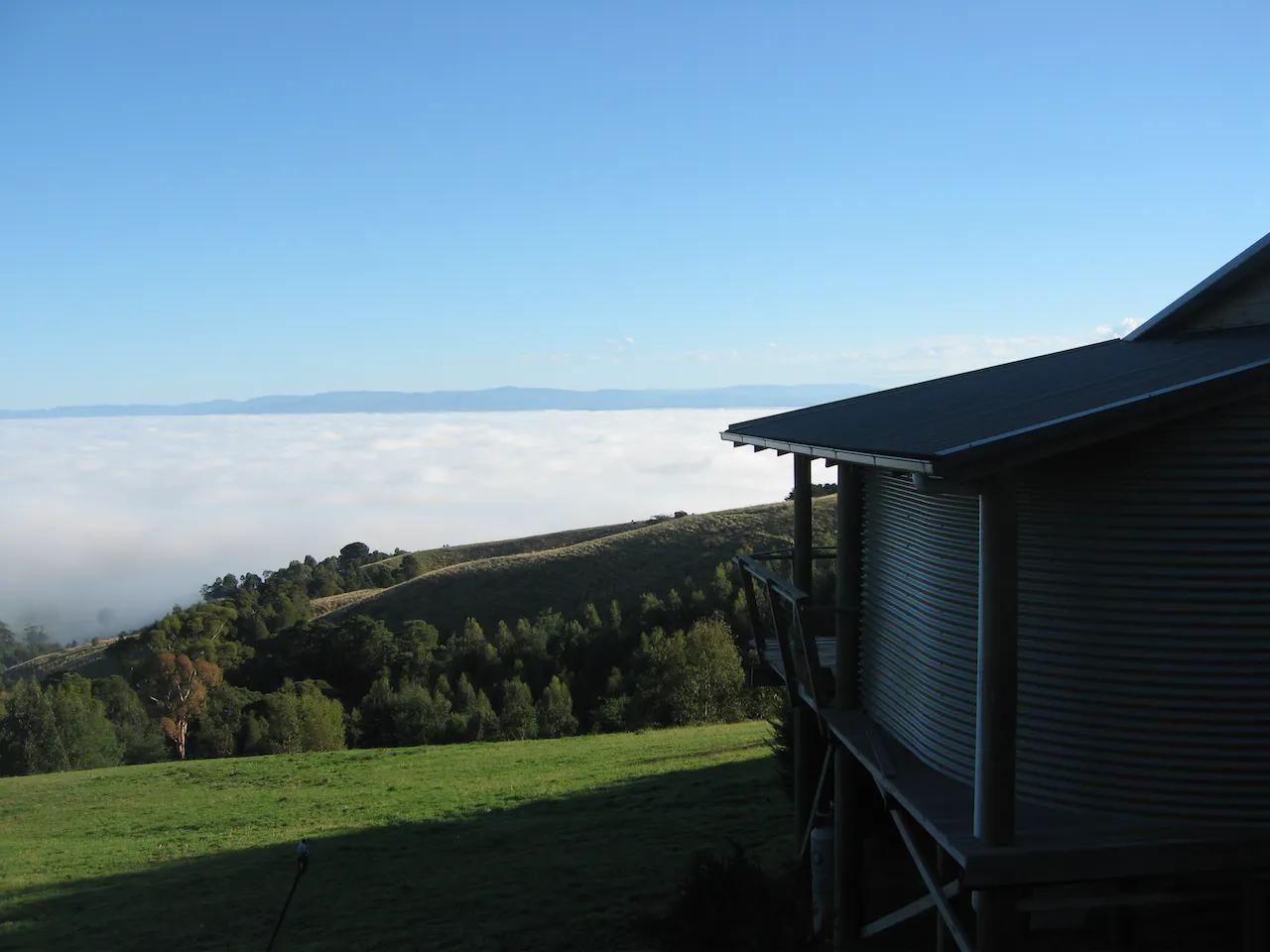 The views in Autumn and Winter over the valley with Taronga nestled in the hill