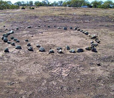 Gumminguruis an Aboriginal Bora or ceremonial site at Gowrie Junction