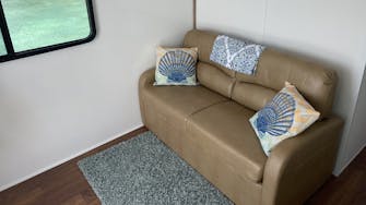 houseboat fold out sofa for the kids!