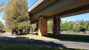bridge pylon murals