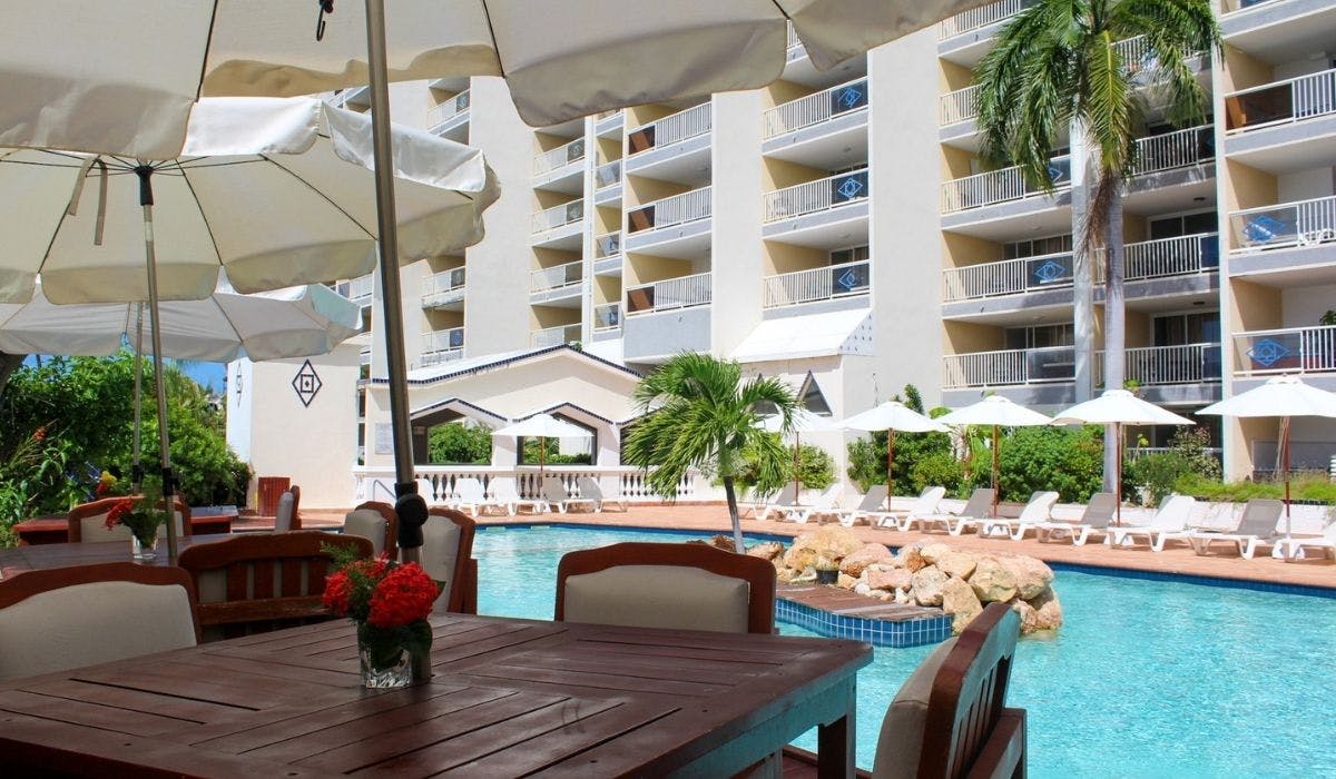 restaurant, swimming pool, hotel, resort, st maarten, st martin