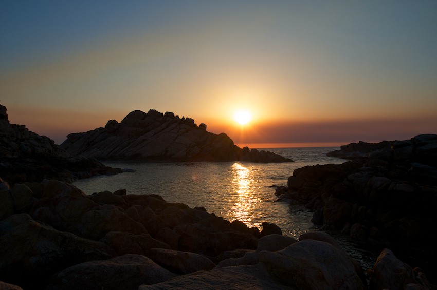 Sunset over the West Coast