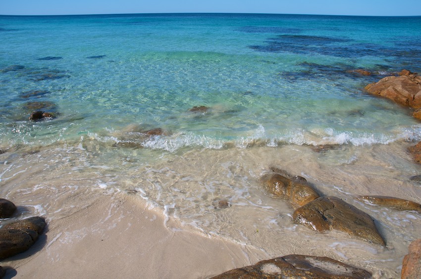 Clear waters of Meelup Beach
