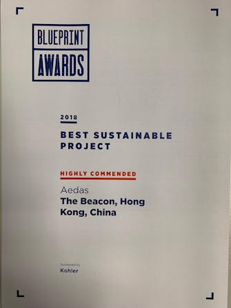 Blueprint Awards 2018 Highly Commended, Best Sustainable Project