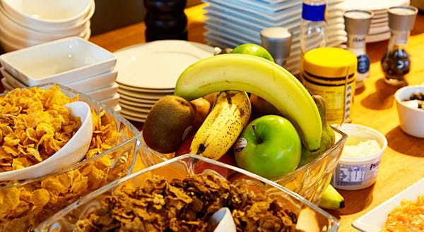 Still life on breakfast table