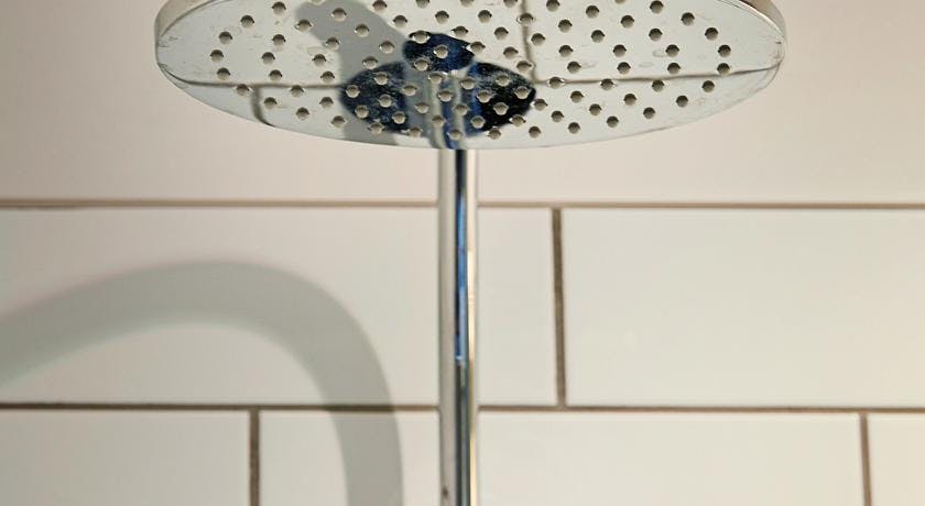 Waterfront room rain shower