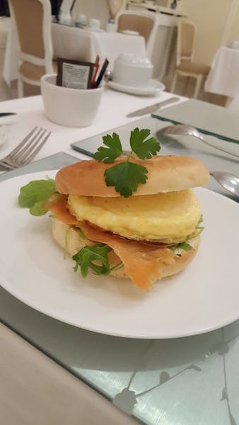 Breakfast Salmon/Egg Muffin
