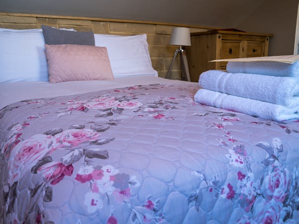The Castle Deluxe Double bedroom with views