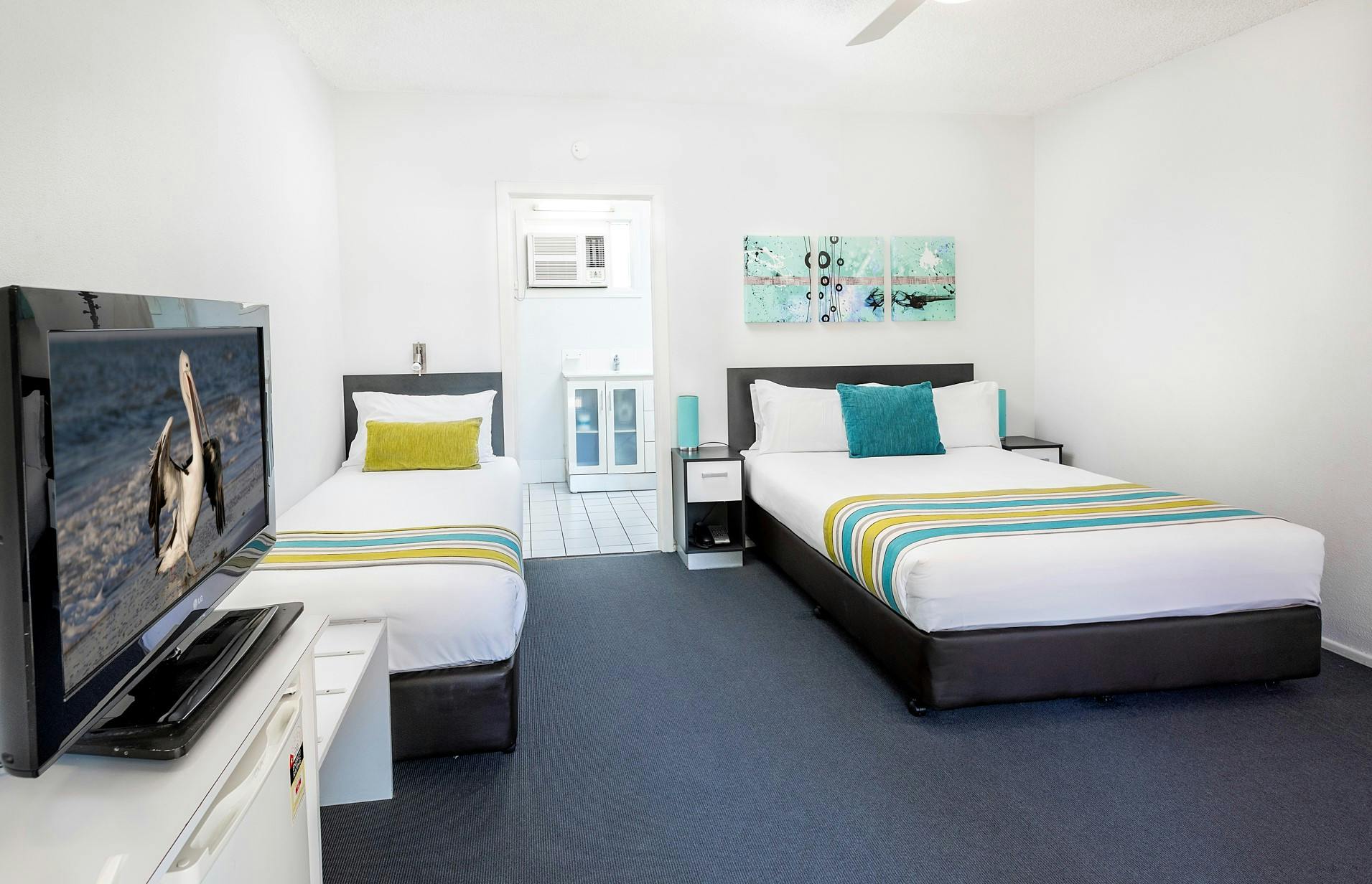 Ground floor rooms by the beach for group bookings at Hervey Bay Beach Motel
