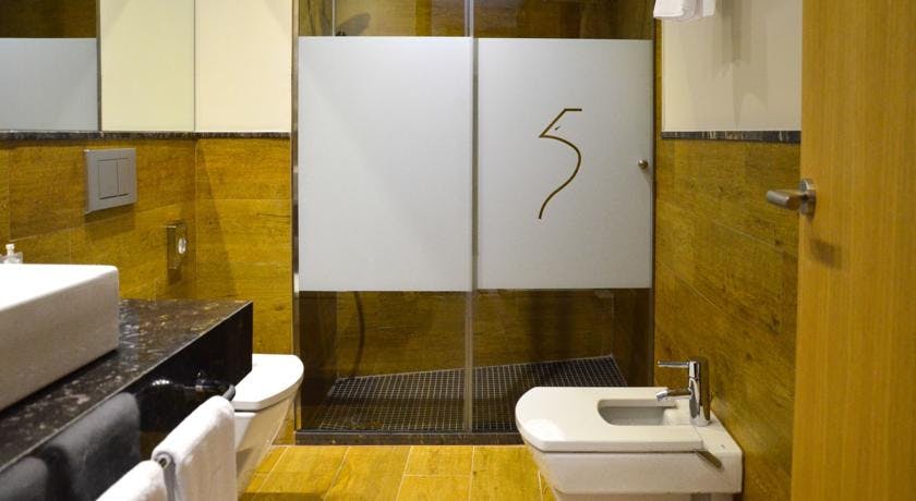 DELUXE one bedroom bathroom. Aguilas5 SevillaSuites