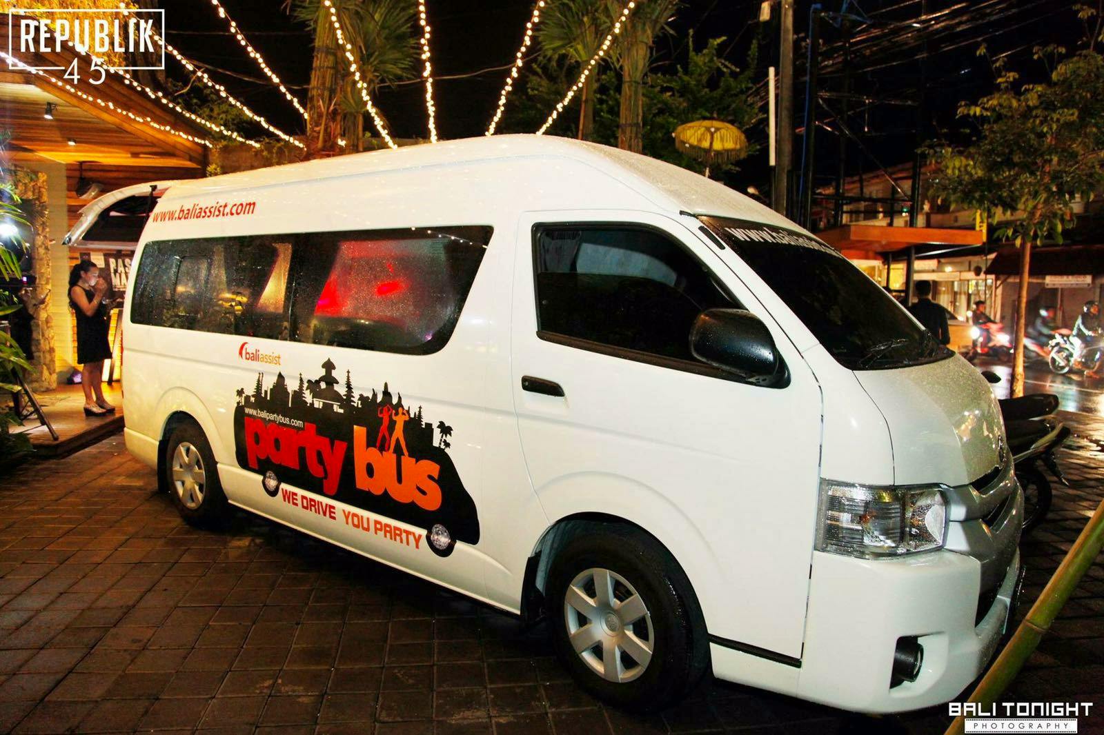 Bali Party Bus - Will support Base with discounted tours and nights out