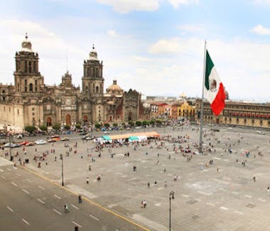 Zocalo capitalino de la CDMX/ 20 minutos de distancia