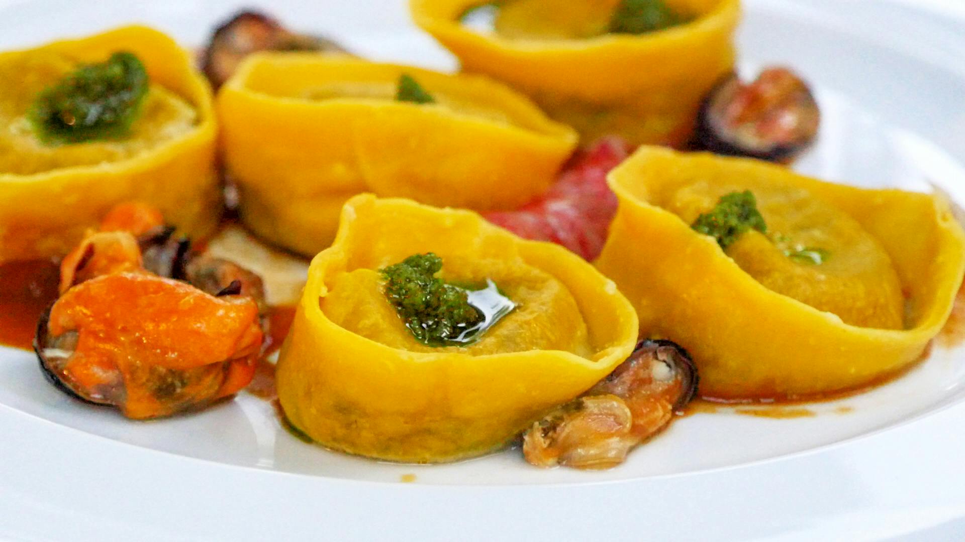 tortelli con ripieno di piccione