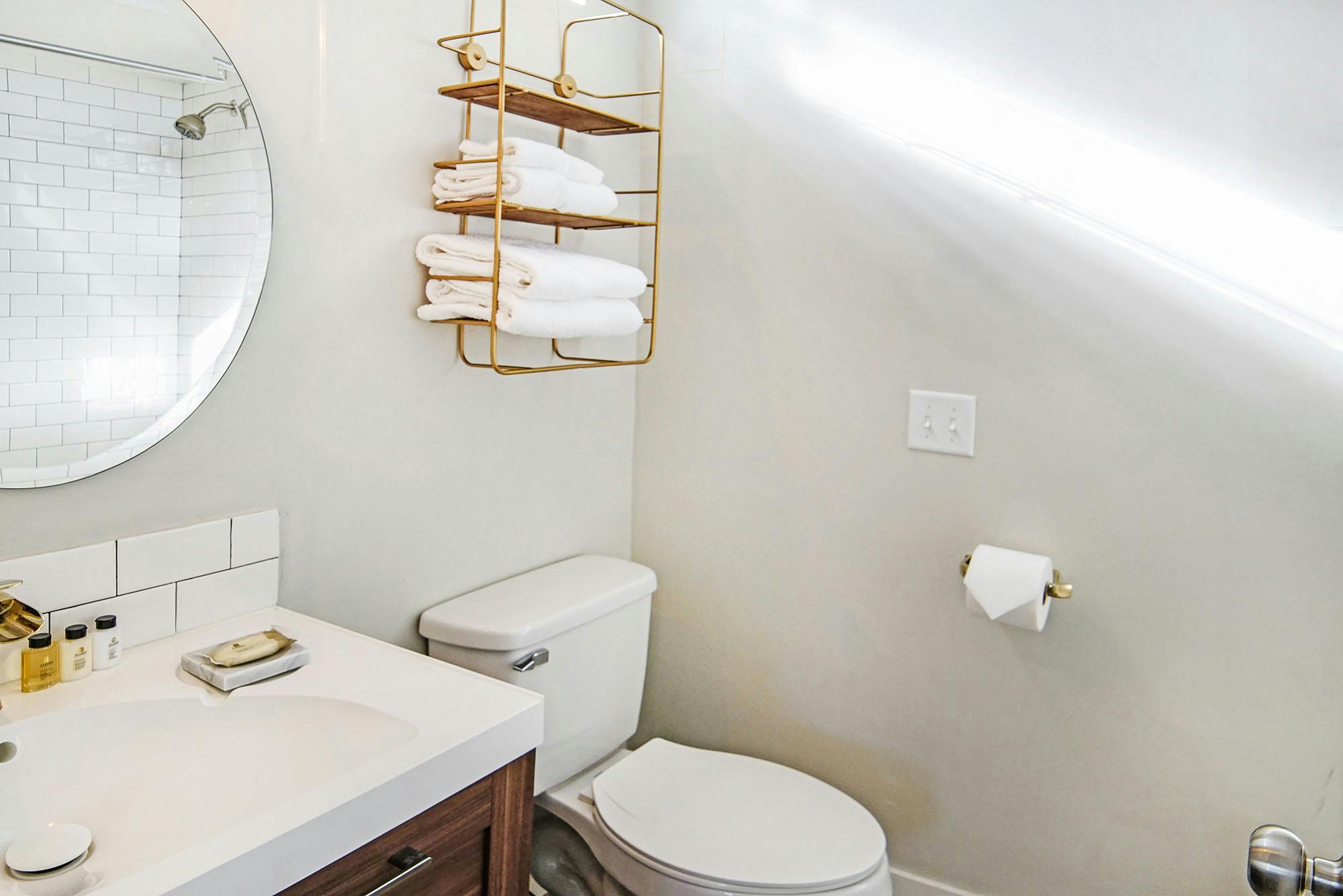 Luxury hotel bathroom Coastal Suites Resort