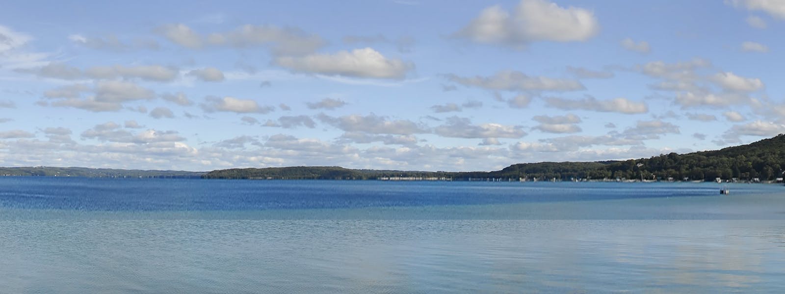Crystal Lake views in Beulah MI resort