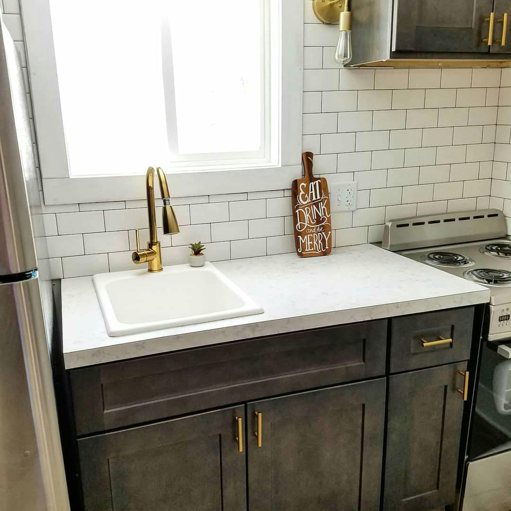 Kitchenette in luxury hotel suite Beulah MI