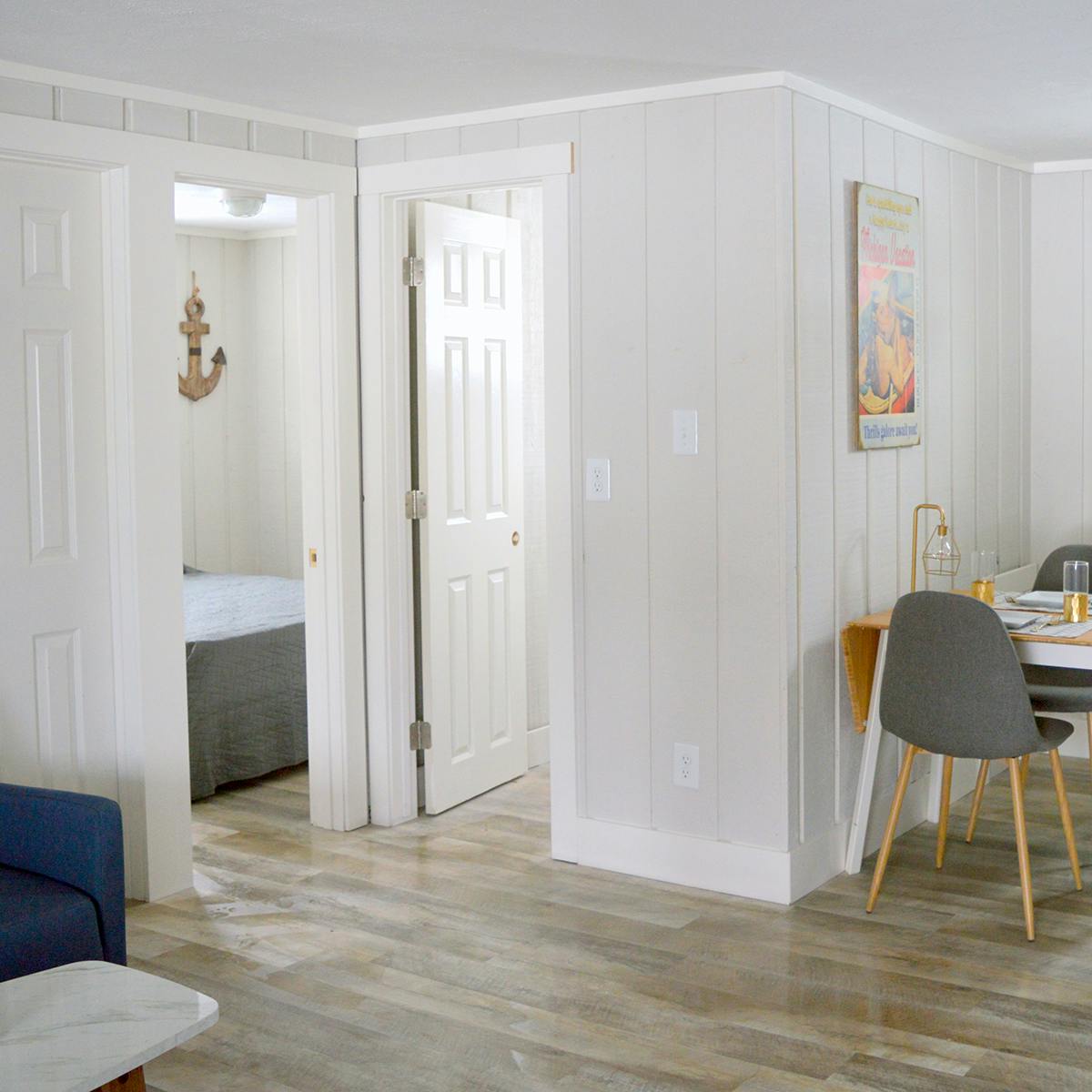 Sitting area in luxury northern Michigan motel suite
