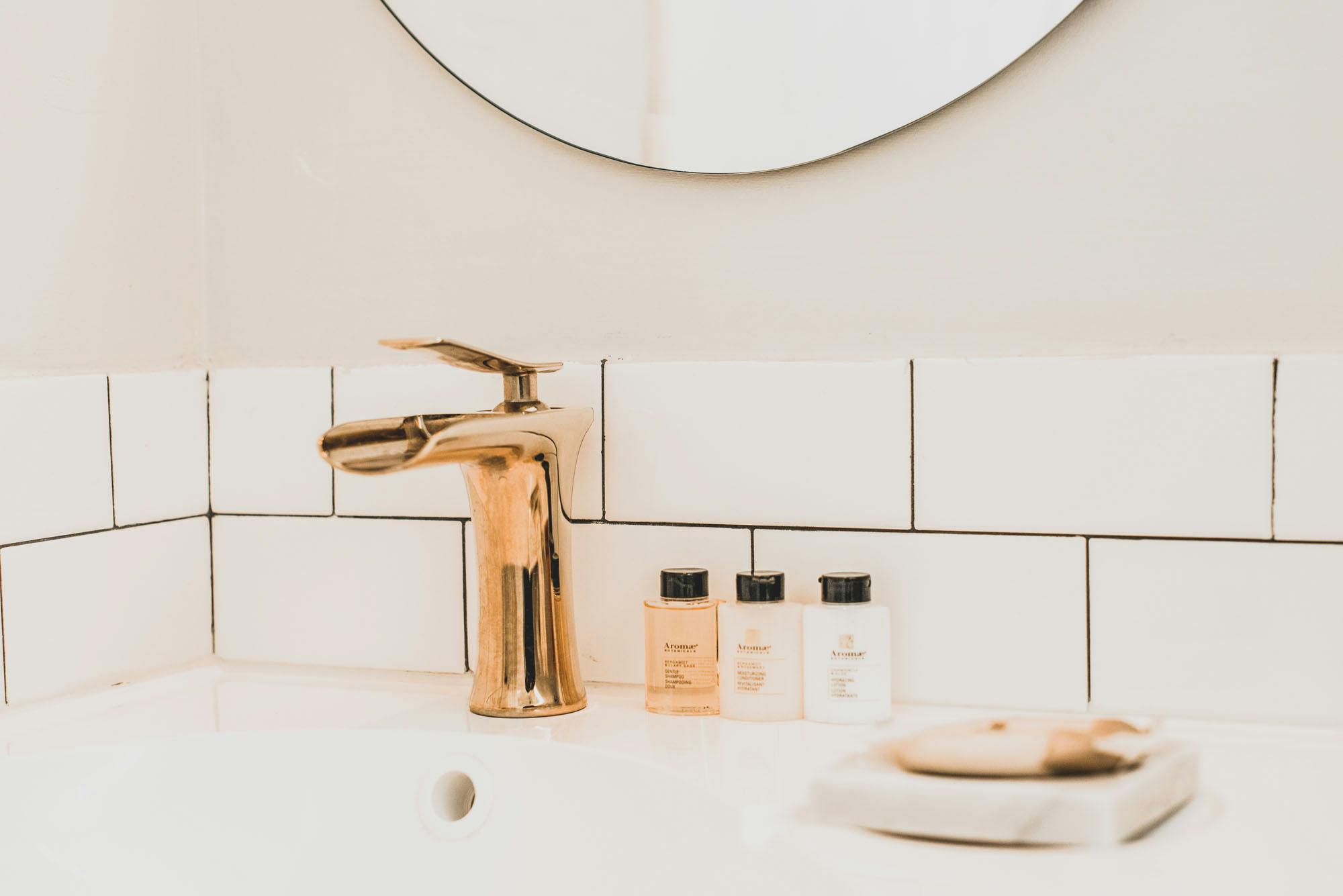 Luxury hotel bathroom Coastal Suites Resort